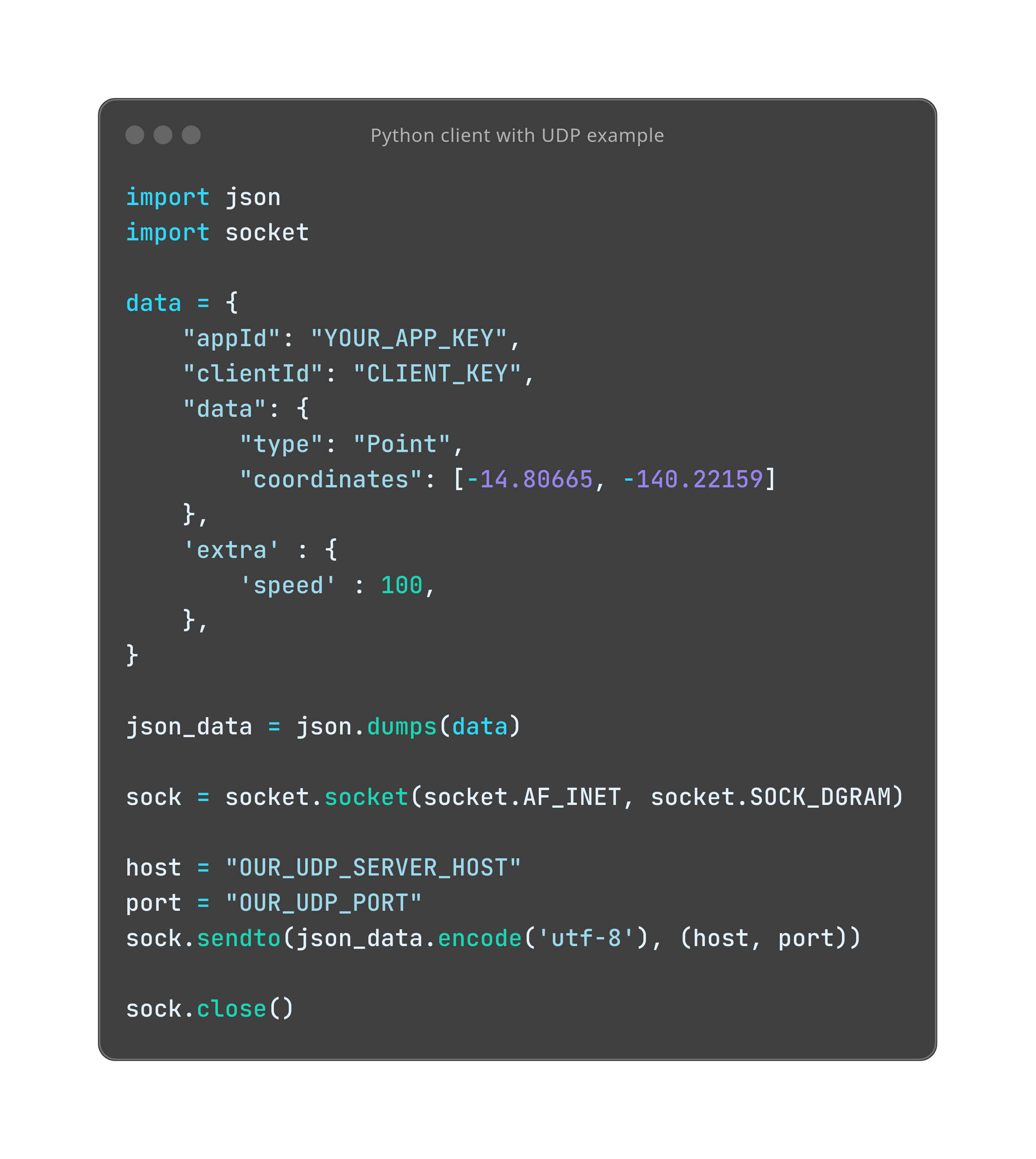 Real-time location tracking using python